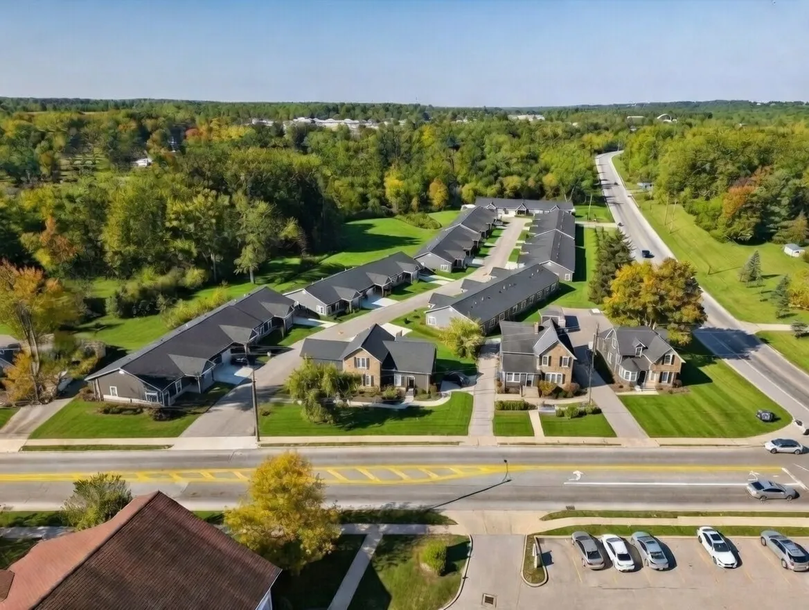 Walking path through the Briar campus